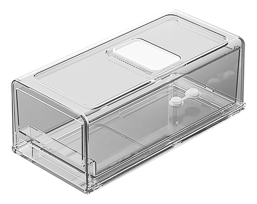 Caja De Almacenamiento Transparente Para Fruta Con Cajón Y R