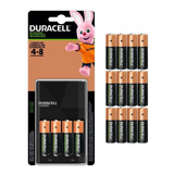 Cargador Duracell Baterias 4aa 2500mah Recargable + 12 Pilas