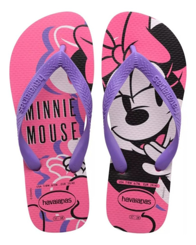 Havaianas Top Disney - Minnie Em Diversas Pose -lançamento !