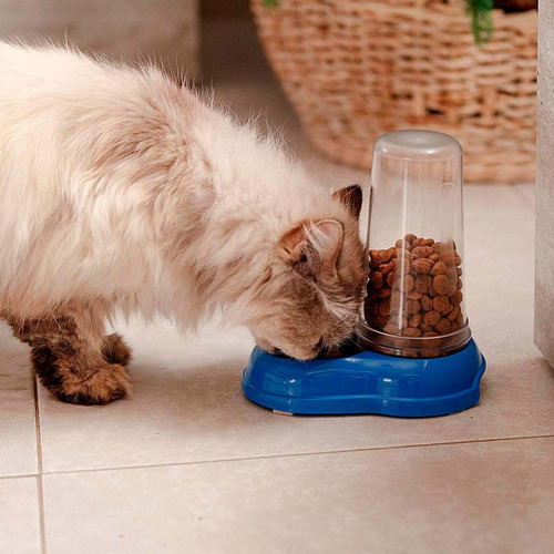 Dispensador Agua Alimento Comida Azimut Perro Gatos Premium 