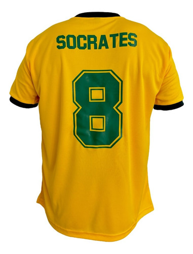  Camiseta Brasil 1982 Socrates - Zico Titular Retro