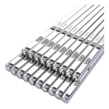 Palillos De Metal Reutilizables De Acero Inoxidable 304, Jue