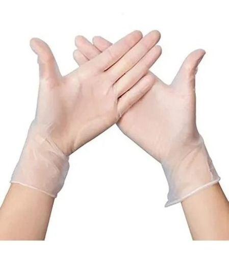 Guantes De Vinilo Caja 100 Unidades Desechable - Amamedical