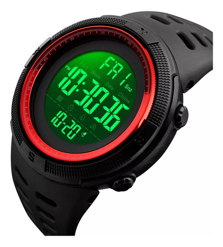 Reloj Deportivo Digital Skmei 1251 Resistente Al Agua Rojo