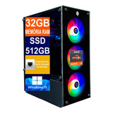 Pc Gamer Cpu Ryzen 5 5600g / Ssd 512gb / 32gb Memória Ram