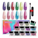 Dip Powder12 Colores Dip Nail Powders Glitter, Dipping ...