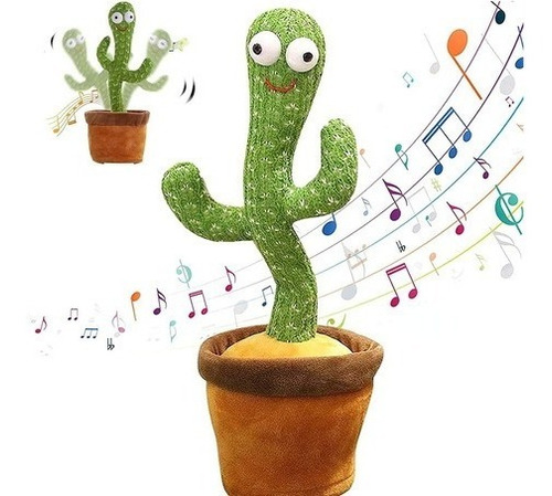 Cactus Bailarín Peluche Juguete Canto, Danza Y Torsión