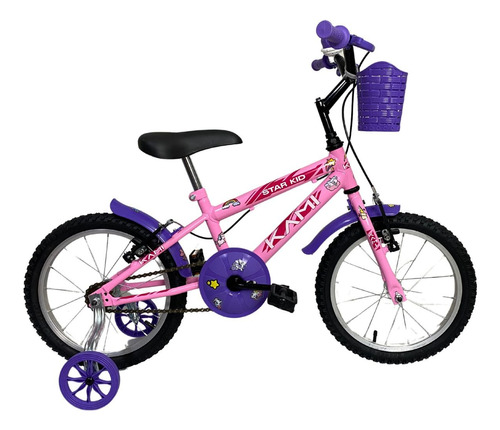 Bicicleta Infantil Star Kid Fairy Feminina Aro 16 C/ Rodas