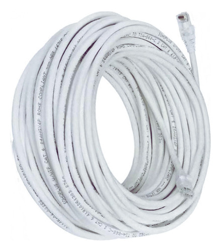 Cabo De Rede Branco 10 Metros Rj45 Ethernet Rj-45