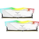 Memoria Ram T-force Delta Rgb Gamer Color Blanco 16gb 2 Team Group Tf4d416g3200hc16fdc01