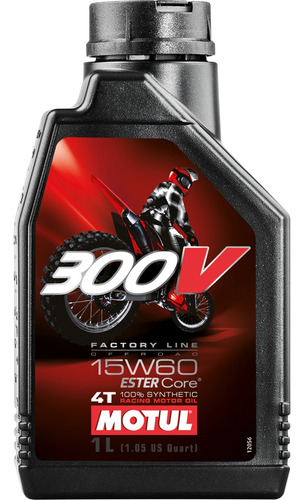 Aceite Motul 300v 15w60 4t Sintético X 1l