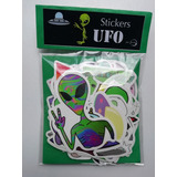 Ufo Alien Stickers Calcomanias  50 Unidades