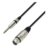 Cable Microfono Xlr Hembra Plug Mono Adam Hall K3mfp0600 