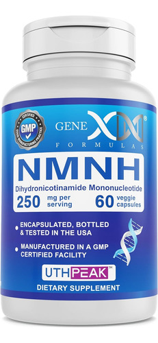 Nmnh Nicotinamida Avanzada Pura Nad+ Dna Repair 250mg X60u 