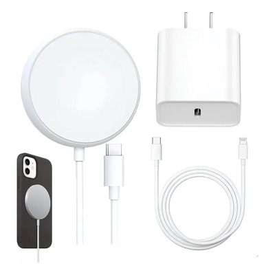 Cargador Inalámbrico Magnético 15W + USB-C 20W para iPhone 11 12 13 14 | MercadoLibre