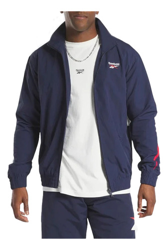 Campera Hombre Reebok Classic Vector Azul In Store