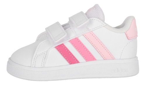 Zapatilla  adidas Grand Court Niños Td Blanco/rosado