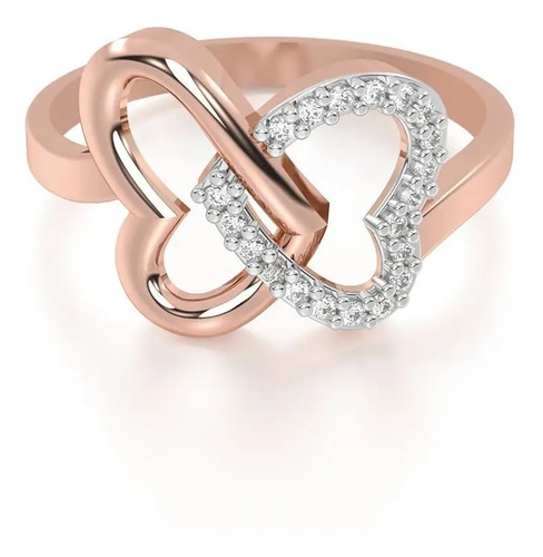 Anillo De Mariposa En Oro 10k Corazón Abba Joyas