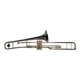 Silvertone Trombon De Embolos En Sib Cobrizado Niquelado 