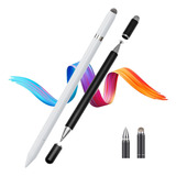 2pcs Universal Pluma Lápiz Tactil Óptico Tablet Stylus 3in1