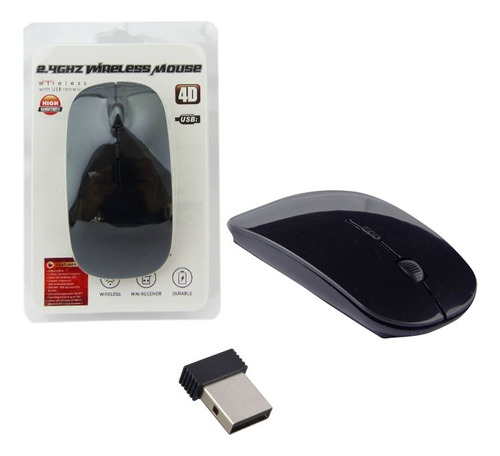 Mouse Inalámbrico Plano Con Selector De Dpi En Blíster