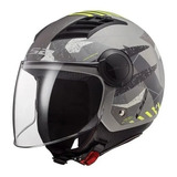 Casco Moto Abierto Ls2 562 Airflow Grafica Visor Vinker