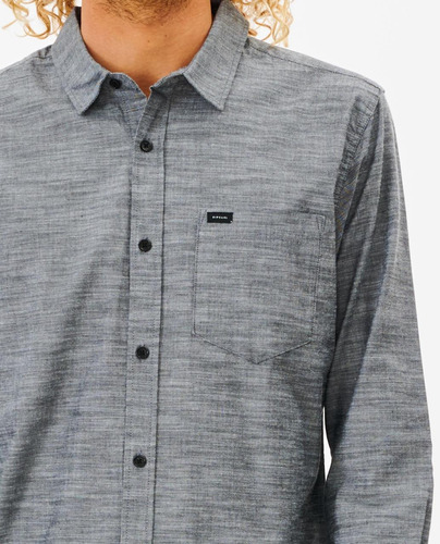 Camisa Jones L/s Shirt Hombre Negro Rip Curl