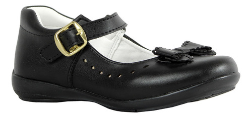 Zapato Escolar Casual Niña Negro Arco Antiderrapante Comodo