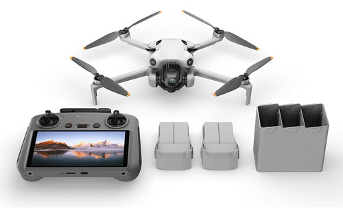 Mini Drone Dji Mini 4 Pro Rc 2 Fly More 4k Cinza 3 Baterias