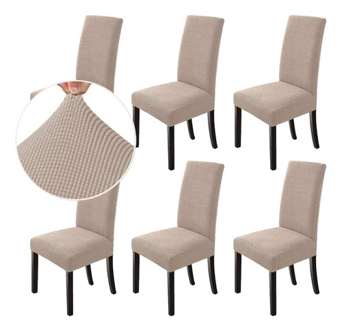 6 Pzas Fundas Elástica Protectora De Silla Comedor Removible