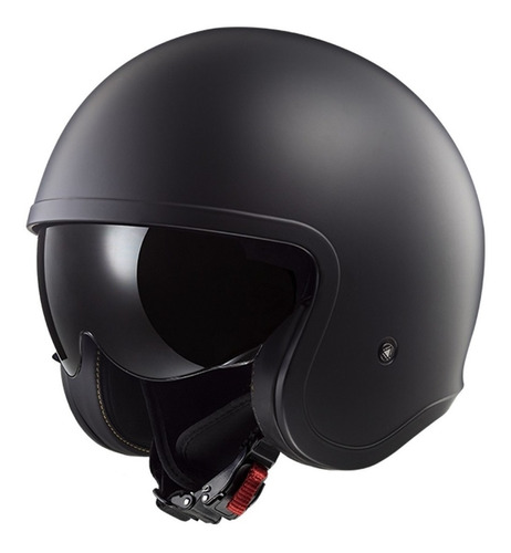 Casco Moto Ls2 Abierto 599 Spitfire Negro Full Devotobikes