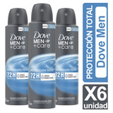 Desodorante Dove Men Cuidado Total Pack De 6 Unidades 150ml