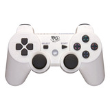 Controle Joystick Compatível  Ps3 Play Game Branco