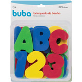Brinquedo Letras Números Para Banho - Original Buba 36 Peças