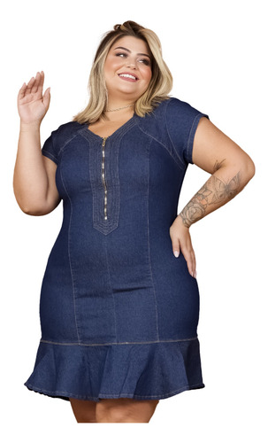 Vestido Feminino Plus Size Manga Princesa Lycra Evangelica