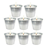 Juego De 8 Unidades/set Garden Citronela Velas Verano Home M