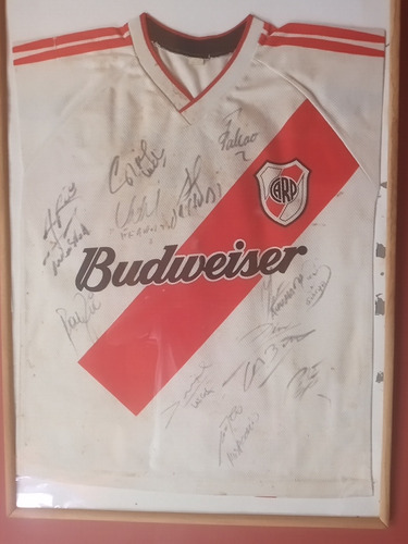  Camiseta De River Retro , Firmada X El Plantel Del 2007 