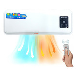 Calentador Eléctrico Calefacción Y Ventilador Para El Hogar Color Blanco