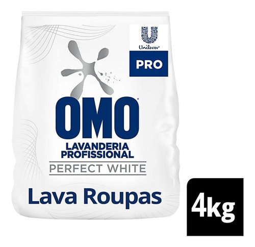 Lava Roupas Em Pó Omo Perfect White Pacote 4kg