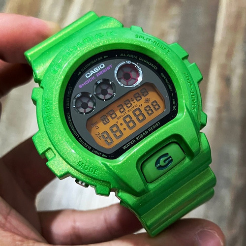 Reloj Digital Casio G Shock Dw-6900-nb Verde Original Usado