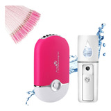 Nano Vaporizador + Mini Ventilador De Secagem Cilios Usb