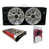 2 Woofers Doble X 12´´ + 4tweeter + Cajon+ Potencia 4000w