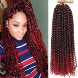 Extensiones De Cabello - Red Passion Twist Hair Crochet Brai