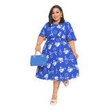 Vestido Feminino Midi Social Plus Size Moda Evangélica Iracy