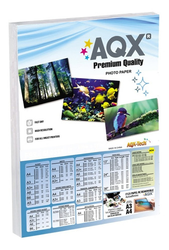 Papel Fotográfico Hi Glossy Profesional 230g 230 Gr X1000 Hojas - Papel Brillante Fotográfico Aqx