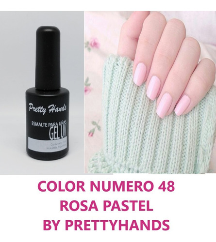 Esmalte  Semipermanente Rosa  Pastel / By Prettyhands 