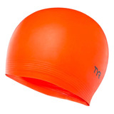 Gorra De Natacion Latex Naranja Tyr