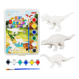 2 Kits Pintura Dinosaurios Decora Didactico Regalo Reyes Mag