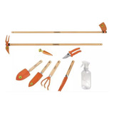 Kit Set Juego Jardineria Jardin 9 Piezas Maceta Huerta Pala