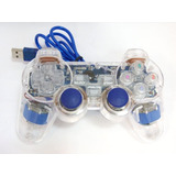 Joystick Usb K800 Transparente Con Luz Led